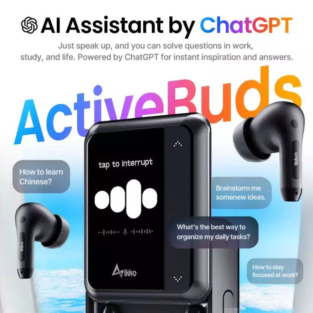 Ikko ActiveBuds Wireless Earbuds with ChatGPT