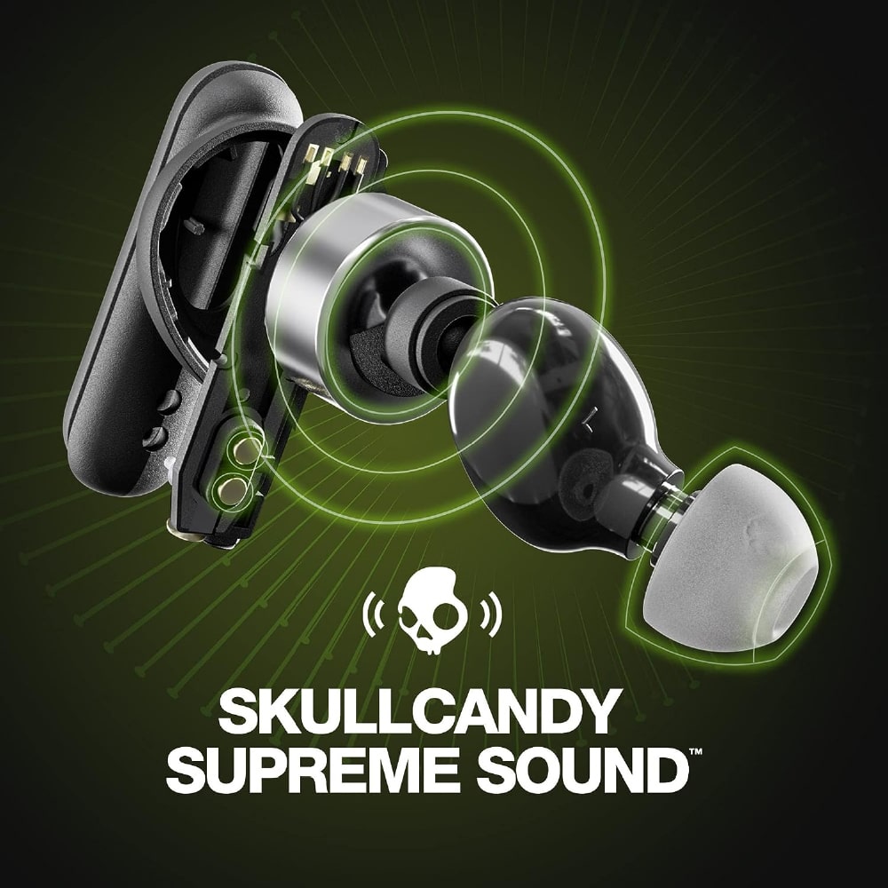 (Box Damage Unit) Skullcandy Smokin' Buds True Wireless Earbuds - Black