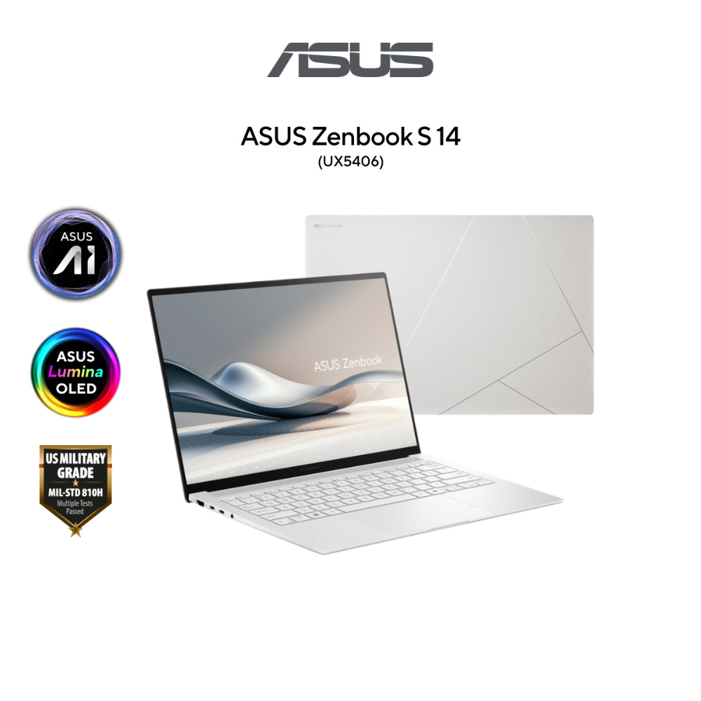 Asus Zenbook S 14 OLED UX5406S-APV209WMS Laptop | Intel Core Ultra 7 258V