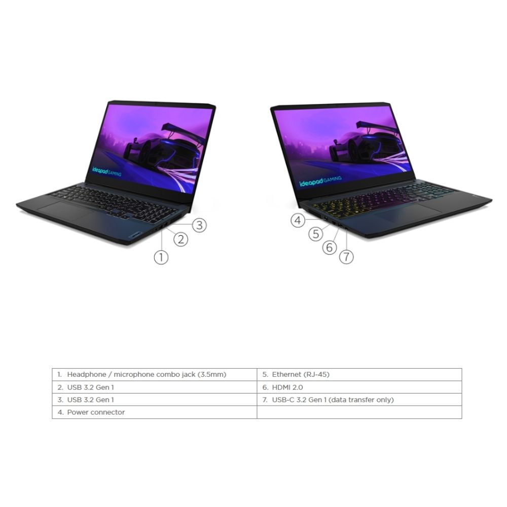 Laptop Lenovo IdeaPad Gaming 3 15IHU6 Intel Core i5-11300H RAM 8GB