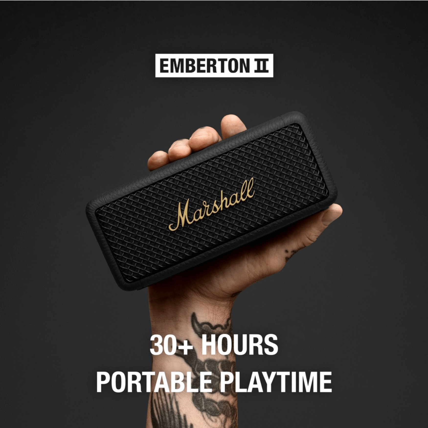 Marshall Emberton II Portable Bluetooth Speaker (1 Year Warranty)