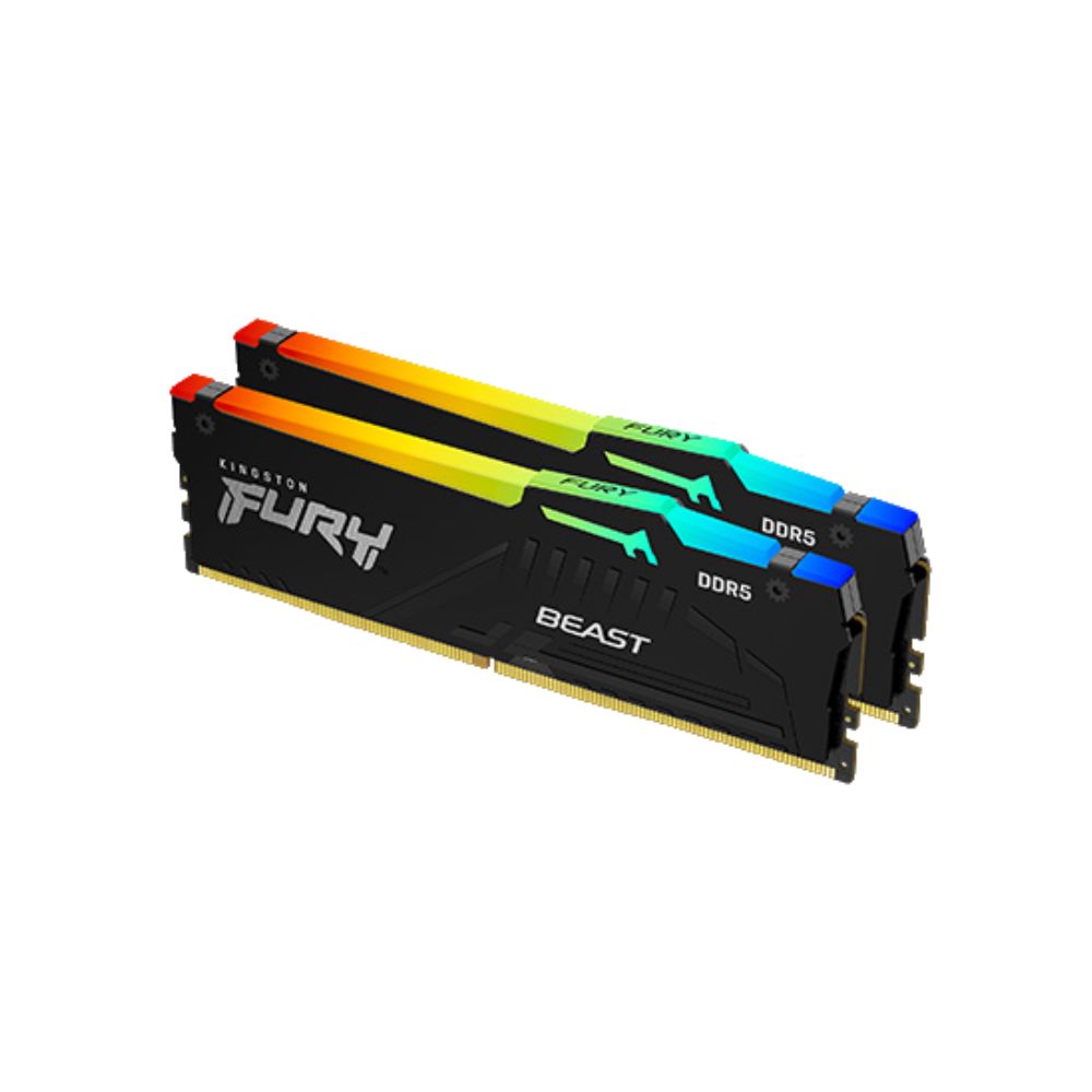 Kingston Fury Beast RGB DDR5 Desktop Ram DIMM Kit of 2