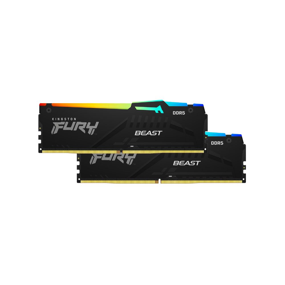 Kingston Fury Beast RGB DDR5 Desktop Ram DIMM Kit of 2