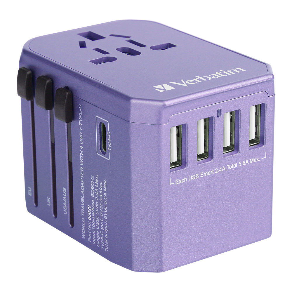 Verbatim 5 Ports Universal Travel Adaptor