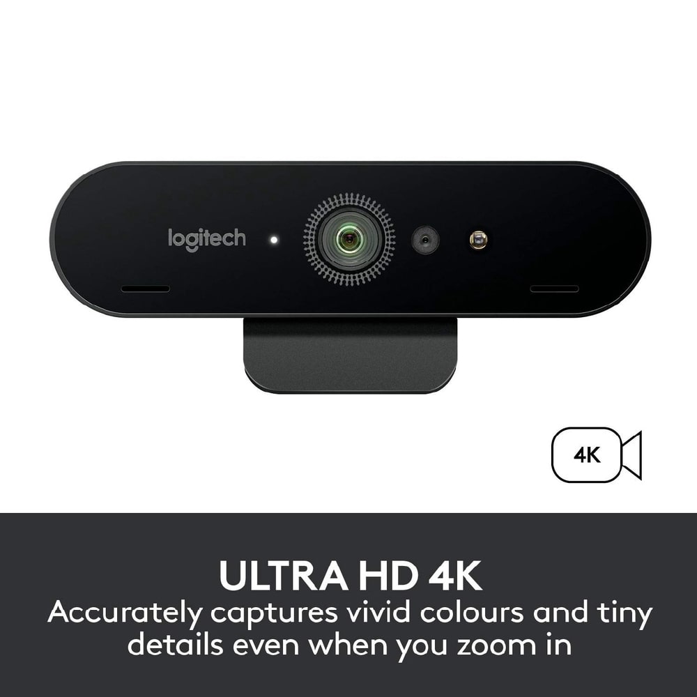Logitech 4K Pro Webcam Webcam with 4K video, HDR, and noise