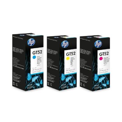 HP GT52 Cyan / Magenta / Yellow Original Ink Bottle