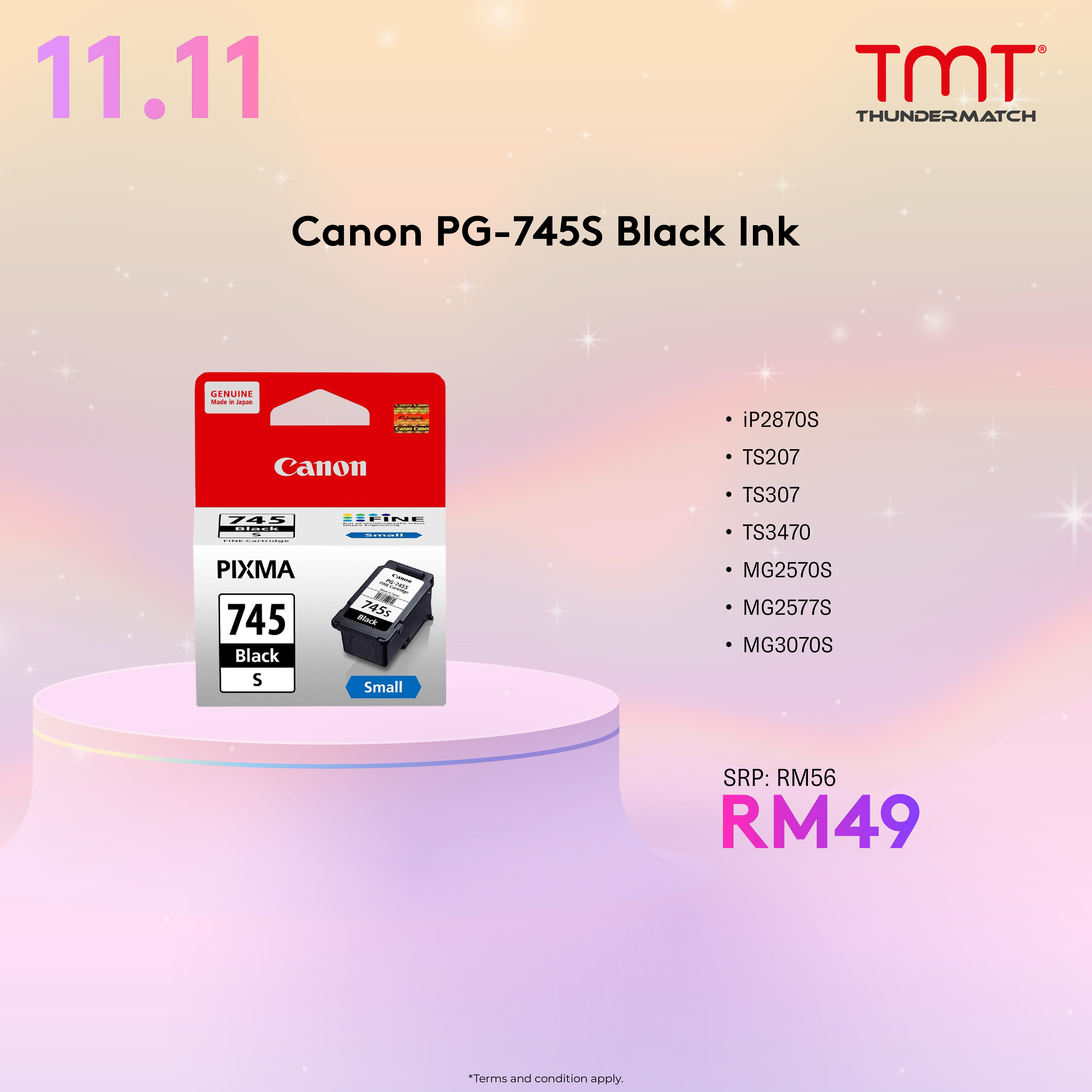 Canon PG-745S Black Ink Cartridge