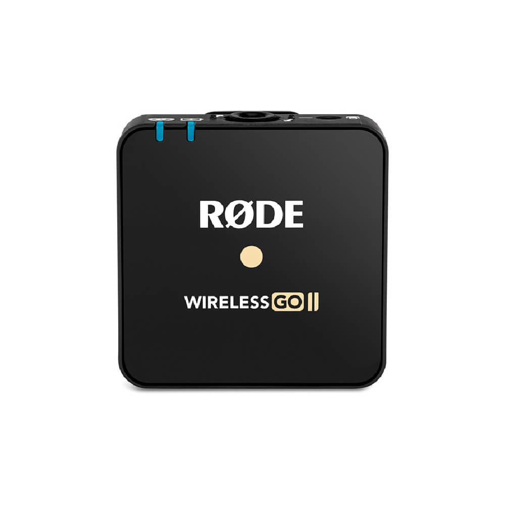 Rode GO II Dual Channel Wireless Microphone System, Series IV 2.4GHz  Digital Transmission, 128-bit Encryption, 3.5mm TRS Analog Output, USB-C  and iOS