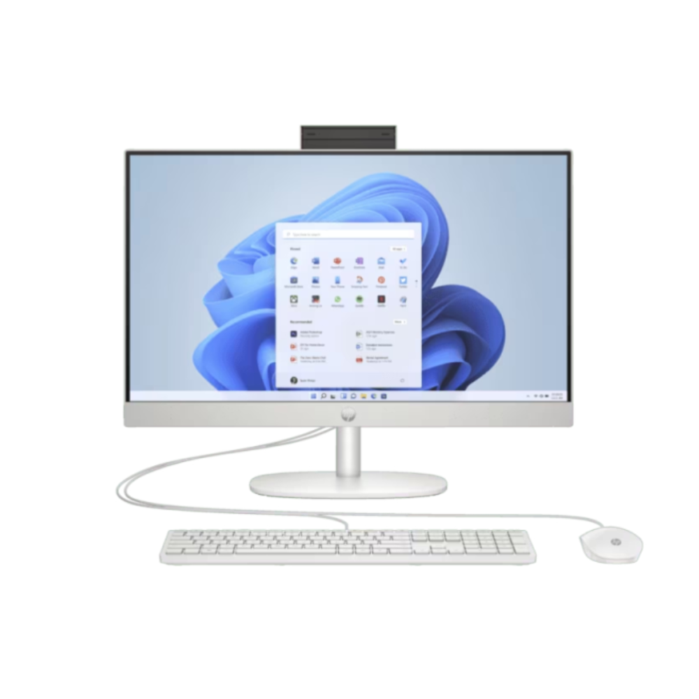 HP AIO 24-CR0021D All in One Desktop (Shell White) | AMD Athlon Silver 7120U | 8GB RAM 512GB SSD | 24" FHD | AMD Radeon | HP Wired KB&MSE | MS Office H&S 2021 | Win11 | 3Y Warranty