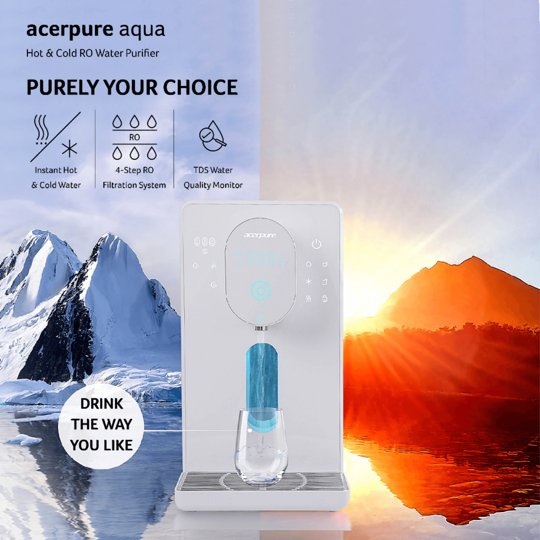 (TNG RM300) Acerpure WP1 Aqua Hot and Cold Hydrogen Water Purifier WP1