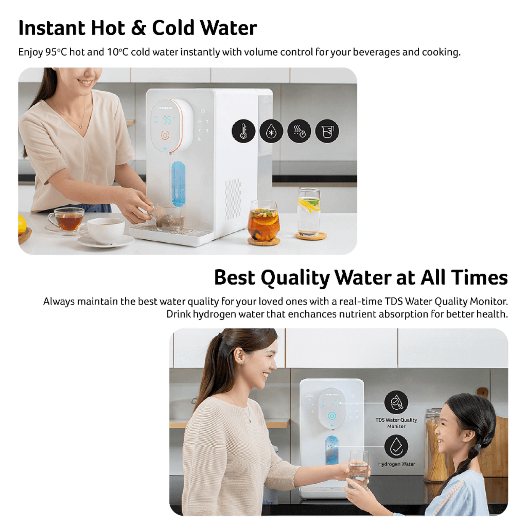 (TNG RM300) Acerpure WP1 Aqua Hot and Cold Hydrogen Water Purifier WP1