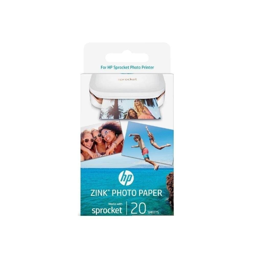 HP Thermel Zink Photo Paper/Photo Size: 70mm x 50mm(2 x 3")/20 Sheet / Sprocket/Sprocket 2 in 1 /Sprocket plus/Sprocket 200