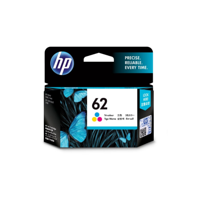 HP 62 Tri-color Original Ink Cartridge (C2P06AA)